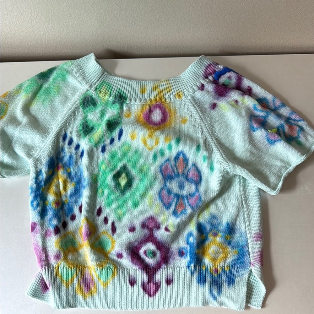 Anthropologie Multicolor Crew Neck Sweater